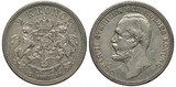 Sweden Swedish and Norway Norwegian silver coin 2 two krona 1903,  two crowned lions support crowned shield with designs, ribbon and date below, head of King Oscar II left,