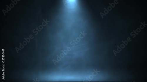 Stage light shining at studio. Seamless looping animation.