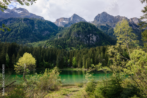 Blick auf den Tovelsee Naturpark Impressionen Italien Lago di Tovel