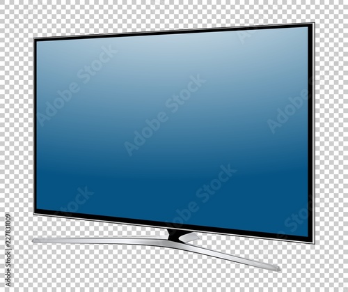 TV screen flat lcd led vector illustration