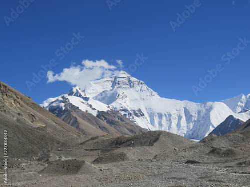 north face Everest clouds