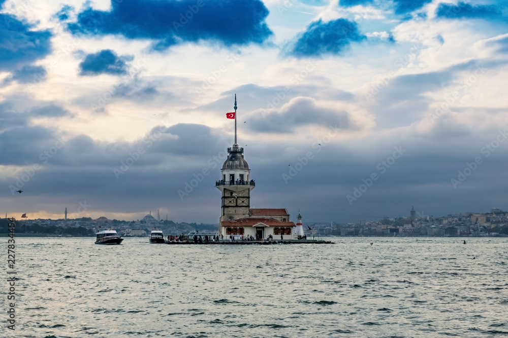 Maiden Tower - Kız Kulesi - in Istanbul of Turkey