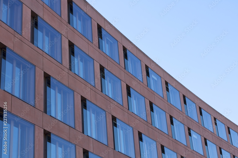 facade of modern building facade of modern building