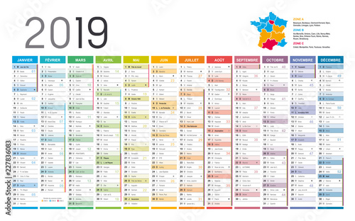 Calendrier 2019 - Grand format horizontal