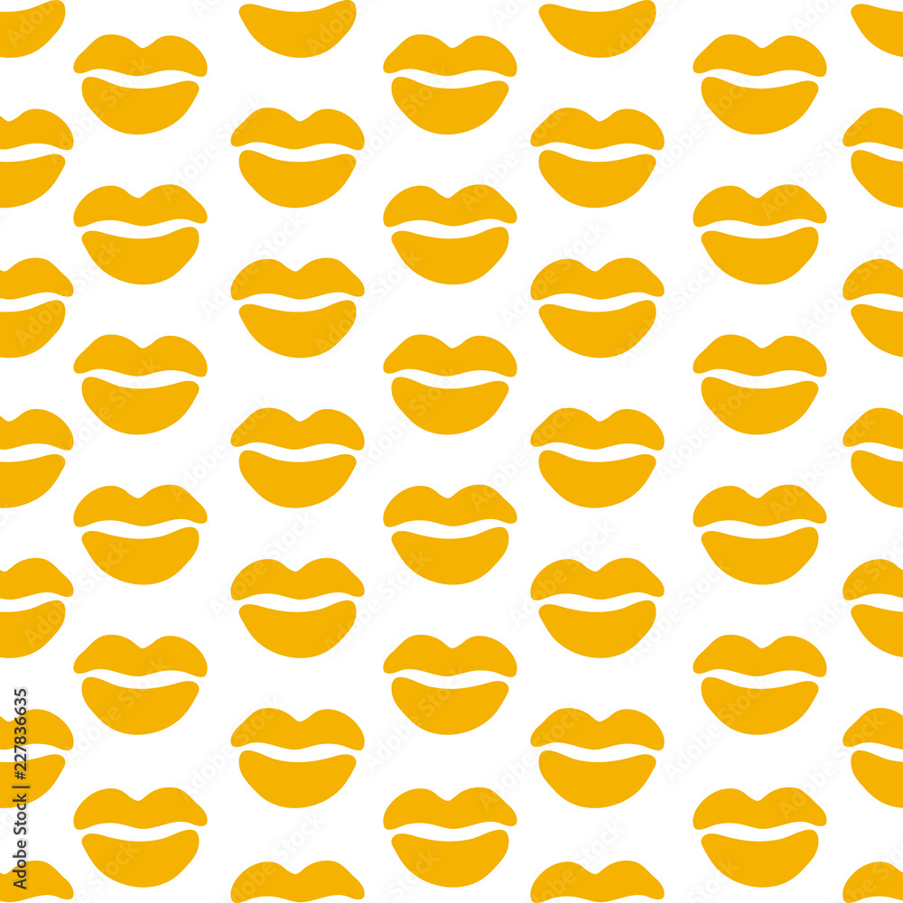 Woman lips seamless pattern doodle modern pop art Woman lips seamless pattern doodle modern pop art