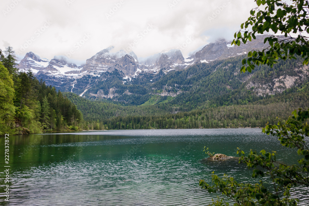 Tovelsee Berge und See Naturpark Impressionen Italien Lago di Tovel