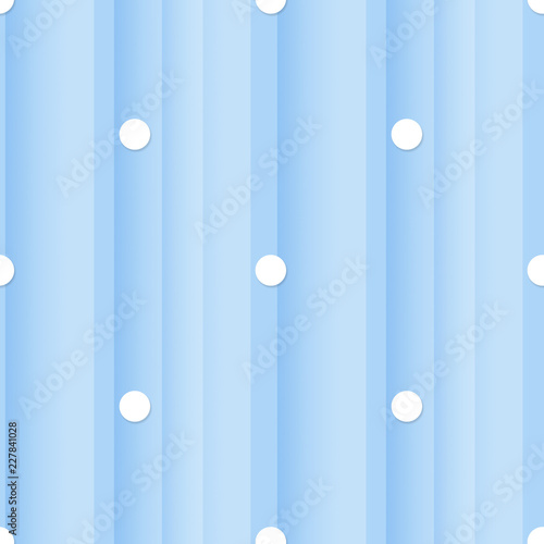 Seamless abstract blue background with white small dots © Elena Arsenteva