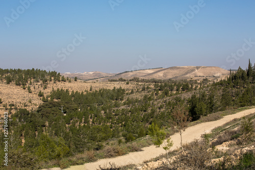 View of soutern Hebron mountans, northern Ber Sheva, Israel