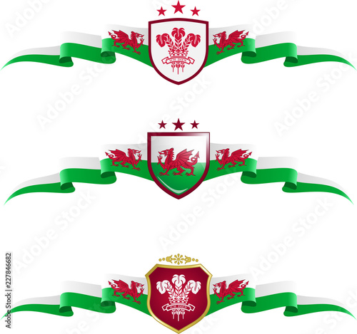 Wales Patriotic Banner Set
