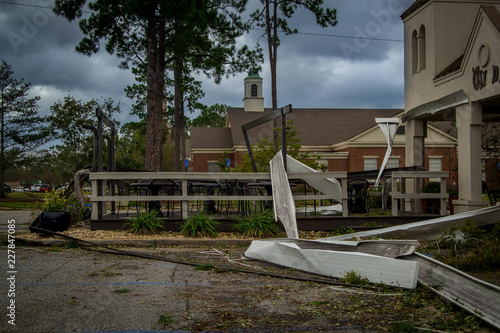 Damage after hurricane Michael