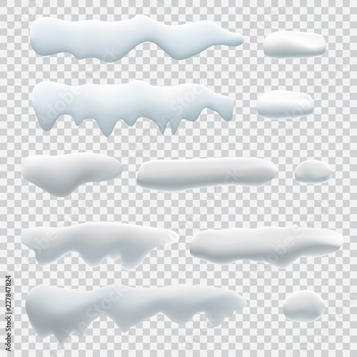 Vector set of seasonal elements for design.