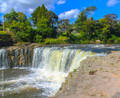 Haruru Falls Paihia, Popular Spot for Photos, Picnic, New Zealand photo