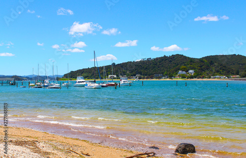 Panoramic View of Paihia Beach New Zealand