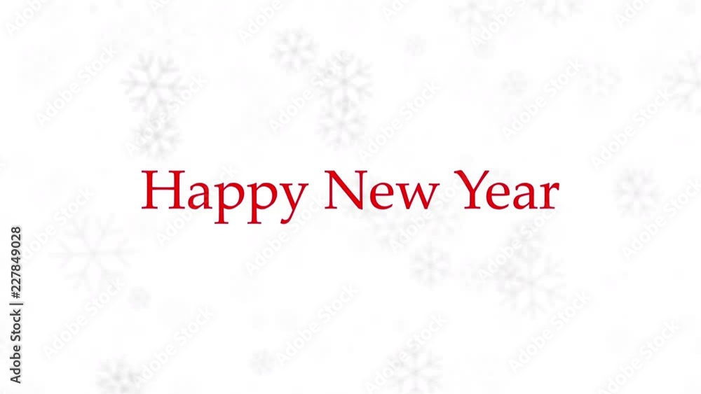 Happy New Year animated word cloud on a white background. Happy New Year animated word cloud on a white background.