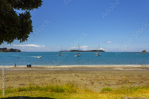 Landscape Scenery of Sullivans Bay Mahurangi Beach Auckland  New Zealand