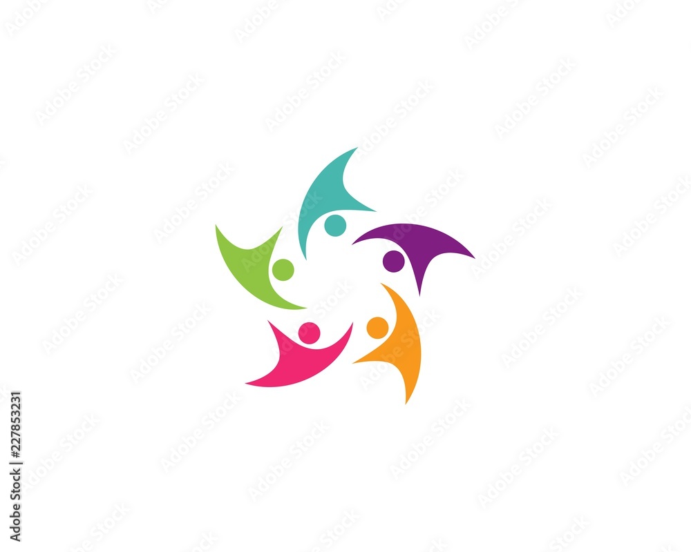 Fototapeta premium Community, network and social icon