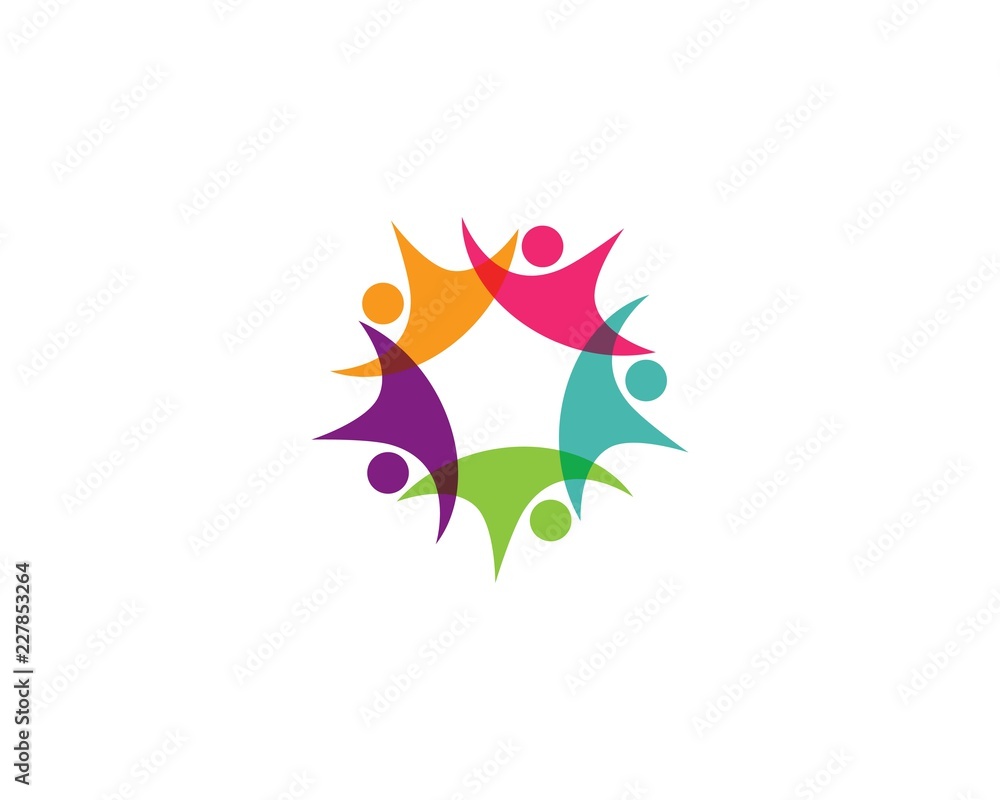 Community, network and social icon Community, network and social icon