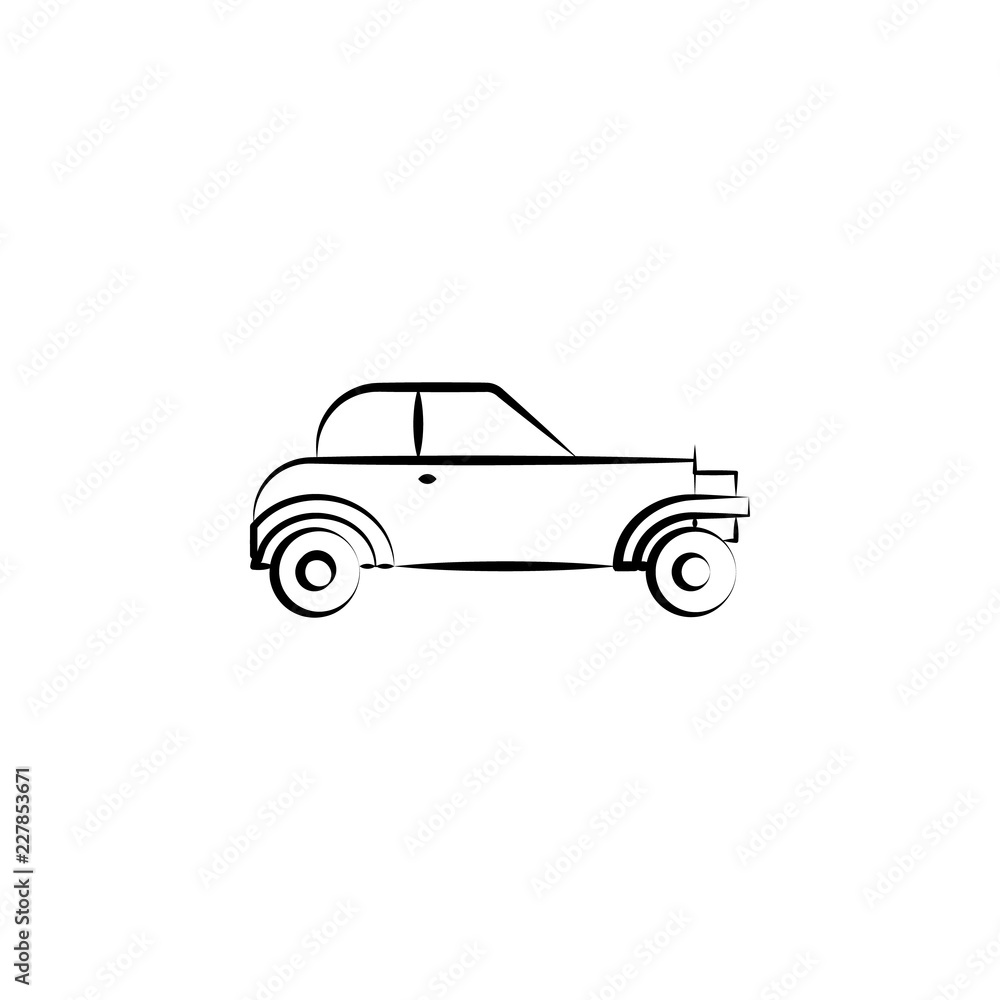 gang, criminal car icon. Element of crime icon for mobile concept and web apps. Hand drawn gang, criminal car icon can be used for web and mobile