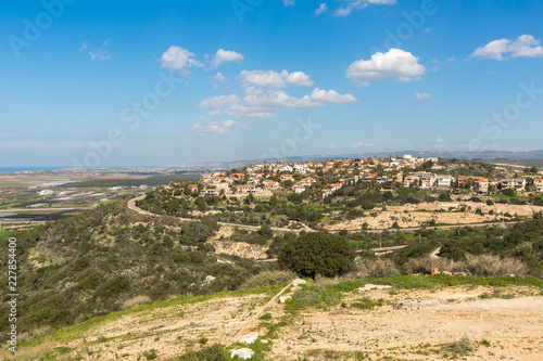 panoramic view of Zichron Ya'akov  Israel