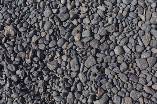 looking down onto small gravel/ stones