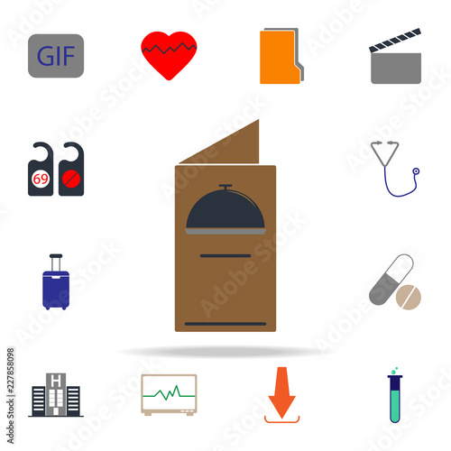 colored restaurant menu icon. web icons universal set for web and mobile