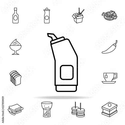 ketchup pot icon. Fast food icons universal set for web and mobile