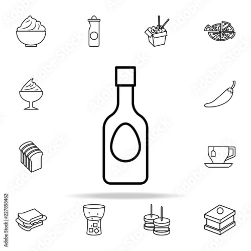 ketchup icon. Fast food icons universal set for web and mobile