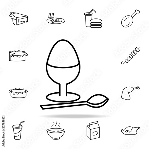 egg for breakfast icon. Fast food icons universal set for web and mobile