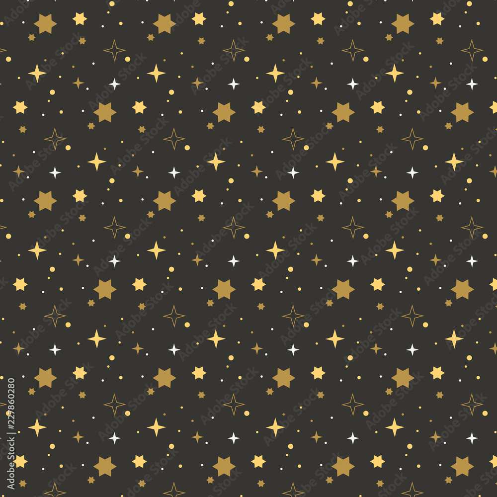 Black And White Stars Background