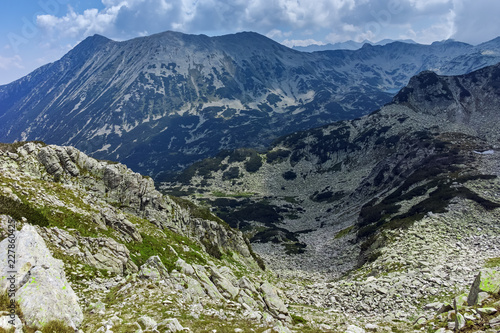 Landscape from Banderitsa pass, Pirin Mountain, Bulgaria