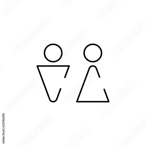 wc icon. Element of bar for mobile concept and web apps iicon. Thin line icon for website design and development, app development. Premium icon
