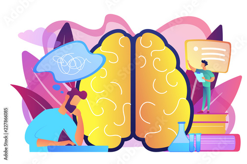 Alzheimer disease concept vector illustration.