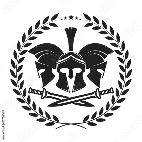 Icon a Spartan helmet