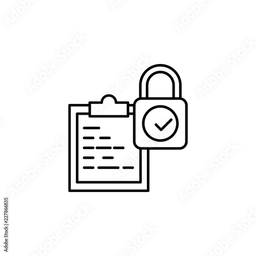 Accessibility, integrity icon. Element of general data project icon for mobile concept and web apps. Thin line Accessibility, integrity icon can be used for web and mobile
