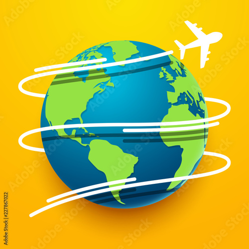Time to travel explore the world with aircraft
