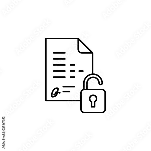 Integrity, accessibility icon. Element of general data project icon for mobile concept and web apps. Thin line Integrity, accessibility icon can be used for web and mobile