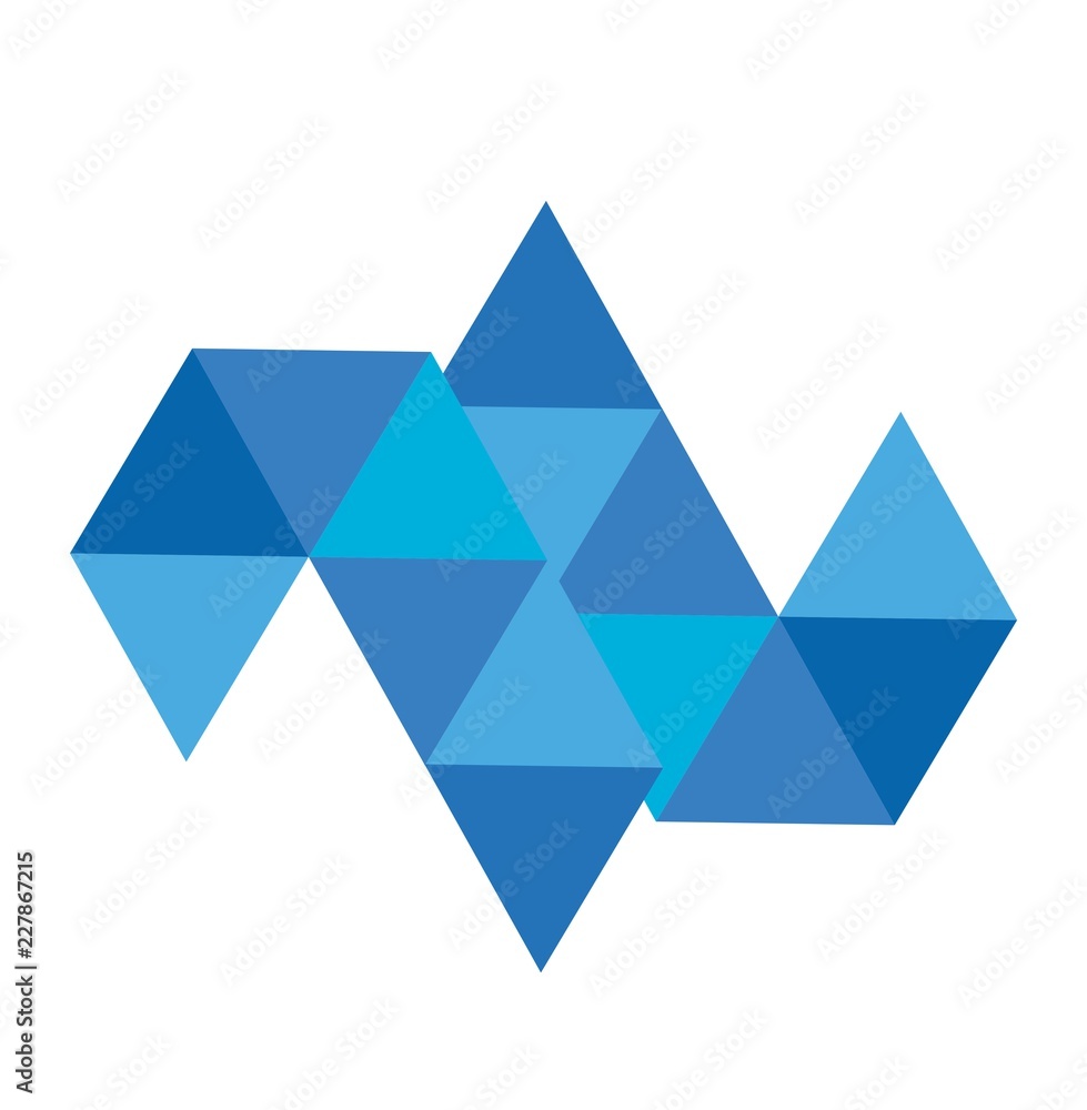 JJ, LL, JL initials polygonal company logo