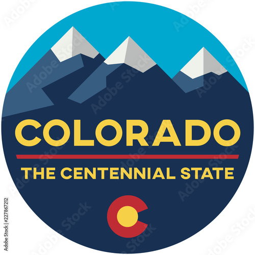 colorado: the centennial state | digital badge photo