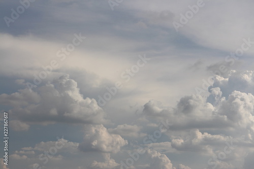 Fototapeta Naklejka Na Ścianę i Meble -  Blue Sky with White Fluffy Cloud