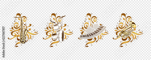 Vector compositions - music