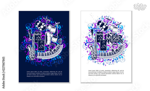 Vector compositions - music