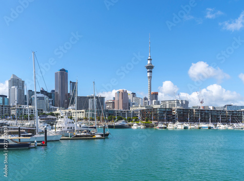 Landscape View of Auckland City Landmark, Auckland New Zealand