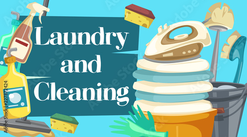 Laundry and cleaning housekeeping chores