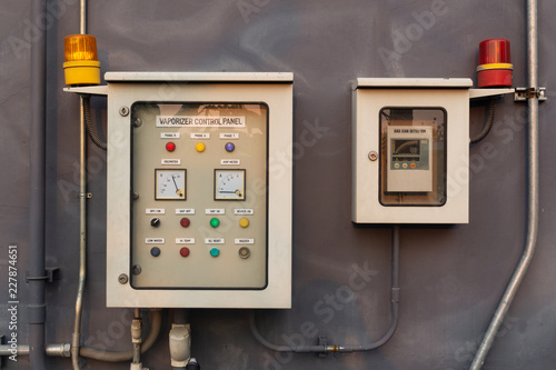 Vaporizer control panel and Gas leak detector control panel photo