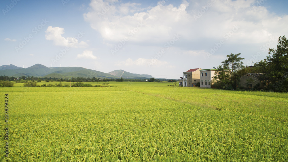 Autumn rural scenery in southern anhui province, China