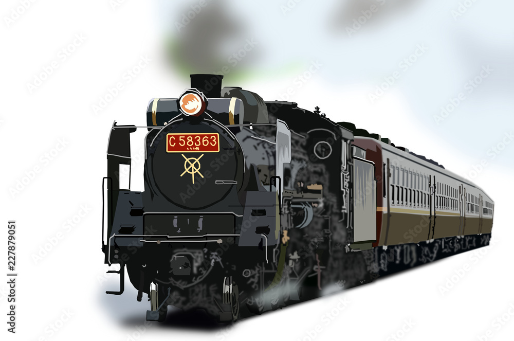 蒸気機関車 Stock イラスト Adobe Stock