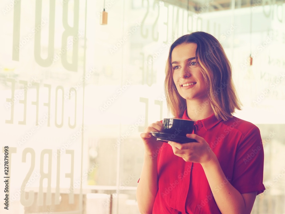 young woman with glass of red wine young woman with glass of red wine