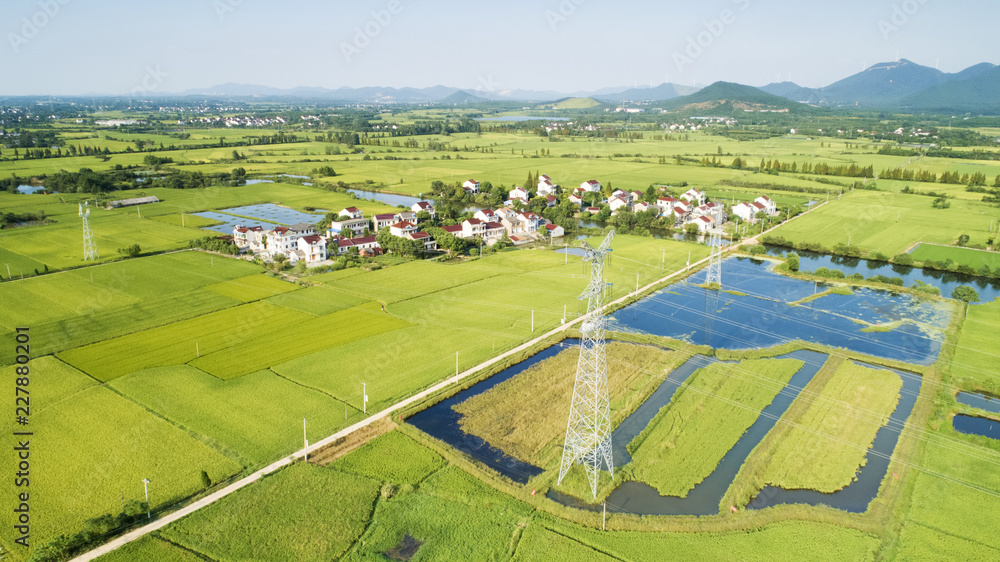 Autumn rural scenery in southern anhui province, China