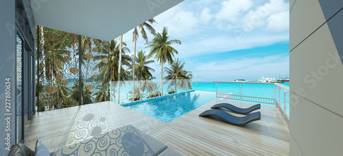 Sea view swimming pool