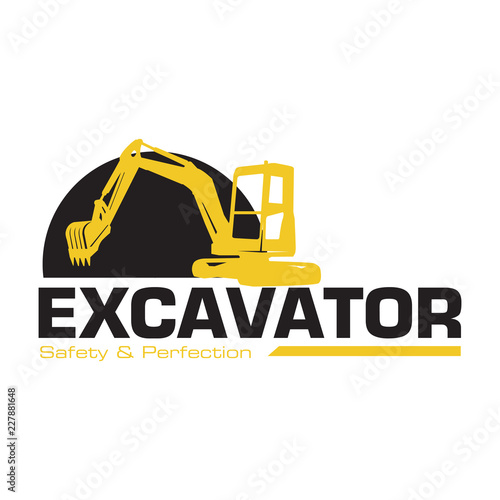 Contruction Logo Excavator